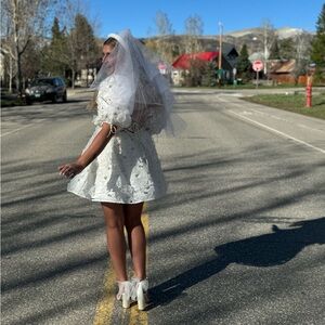 For Love And Lemons Ivory Lace Dress